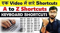 Keyboard a to z shortcut keys | keyboard shortcuts a to z | Keyboard Shortcuts