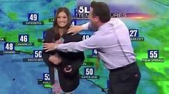 This Weather Presenter's Dress Went See-Through On Live TV