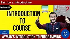 C Programming Tutorial For Beginners - Introduction | Complete C programming course | Lecture #1.1