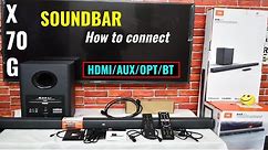 Sony X70G - How to connect Soundbar/Wireless soundbar connect to sony x70g 4k tv demo