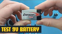 How To Test 9V Battery With Multimeter