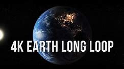 4K Earth Rotating Half Hour Loop - Relaxing Screensaver