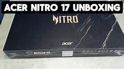 Acer Nitro 17 Gaming Laptop Unboxing