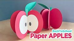 Back To School Teacher Gifts | DIY Paper Apples | Back to School Craft Ideas