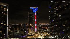 Paramount Miami Worldcenter Independence Day Tower Lighting & Fireworks Display