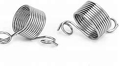 Oumefar Thimble Knitting Ring Finger Ring Thimble Guide Stainless Steel for Knitting Home Sewing