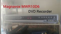 My New Magnavox MWR10D6 DVD Recorder