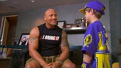 The Rock introduces himself to a "young" Cena