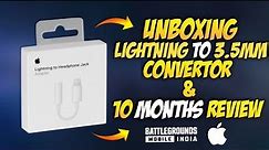 Unboxing & 10 Month Review of Apple Lightning to 3.5mm Headphone Jack | Buy or not?