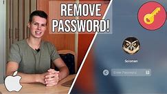 HOW TO DISABLE PASSWORD LOGIN from MAC OS!