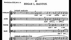 Edgar Bainton - And I saw a new heaven (score video)