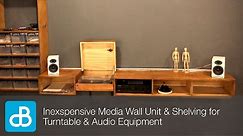 Building Inexpensive Wall Hanging Unit for Turntable & Hifi Equipment - by SoundBlab