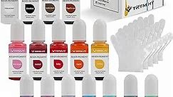 YRYM HT Epoxy Resin Pigment - 16 Colors Non-Toxic Epoxy Resin Color Pigment for Resin Coloring, Concentrated Resin Dye for Jewelry Making, Art, Paint, Crafts - 0.35oz/10ml Each