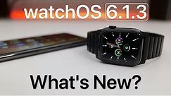watchOS 6.1.3 is Out! - What's New?