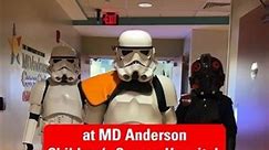 Stormtroopers visit young cancer patients