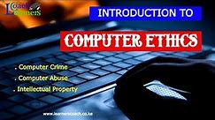 Introduction To Computer Ethics | Privacy and Security