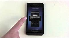 BlackBerry Z10 setup and first look