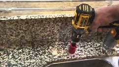 How to drill a hole in granite