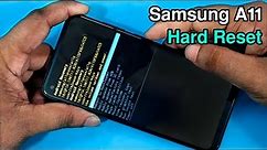 Samsung Galaxy A11 Hard Reset / Pattern Unlock / Factory Reset / Removing PIN / Without PC ||