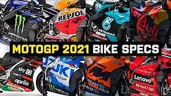 MotoGP Motorbikes Specs Comparison | Visordown.com