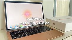 macbook air m1 (rose gold) unboxing in 2023 + set up 🌸 | MacBook Air in 2023