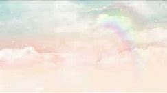 Free to Use Motion Graphic Video Background - [ cute / kawaii / aesthetic / clouds / pastel sky ]