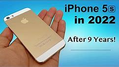 iPhone 5s in 2022 After 9 Years 😍🔥- SURPRISING! (HINDI)