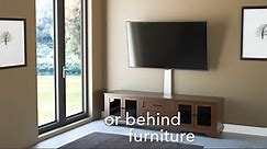 Against the wall standing TV mount