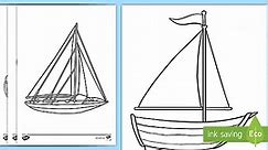Boat Colouring Pages