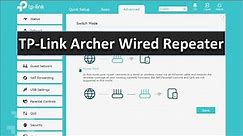 TP-Link Archer Wired Range Extender / Repeater Easy Setup (Access Point)