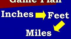How to convert between inches and miles