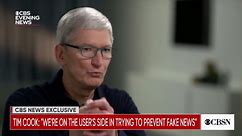 Apple CEO Tim Cook worries "fake news is not under control"