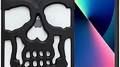2023 Luxury Plating Skull Phone Case - for iPhone 14 Pro Metal Hollow Soft Cases Cover, Personality Carving Phone Cover