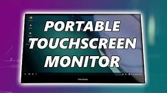 An external touchscreen "portable" monitor! ViewSonic TD1655 review!