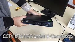 【NEW CCTV INSTALL TIPS】#1 Floureon CCTV KITS HDD Install and Connection