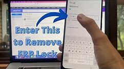 Unlock FRP lock in Under 10 Minutes (compatible with all models)