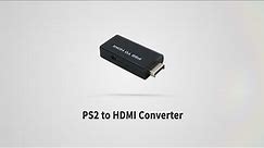 Mcbazel PS2 to HDMI Converter Adapter with 3.5mm Audio Jack - How to Set Up