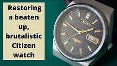Restoring a beaten up, vintage Citizen watch - Repair of a Miyota 8200