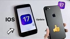IOS 17 update for iPhone 7, 7+ || How to install ios 17 on iPhone 7