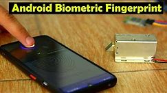 Arduino Fingerprint Door Lock, Android biometric, Fingerprint app lock, Bluetooth Door Lock