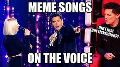 MEME Songs on The Voice | Top 10