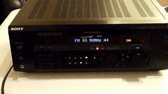 Sony str-de385, dolby digital 5.1, pro logic, control center, receiver, surround sound, home theater