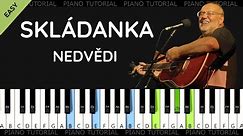 Nedvědi - Skládanka (piano tutorial | klavír | akordy | noty | české písničky)