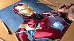 Drawing Iron Man - Timelapse | Artology