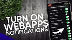 How to turn on Webkit Notifications | Enable WebApps Notifications on iPhone