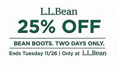 25% OFF BEAN BOOTS & WICKED GOOD SLIPPERS