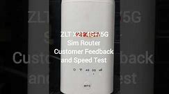 ZLT X21 4G+/5G Sim Router Customer Review/Feedback About Routers dot Pk and Speed Test