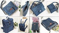 4 DIY Old Jeans Ideas| DIY Denim Bags | Compilation | Bag Tutorial | Upcycle Crafts