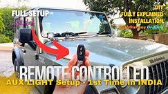 Remote Controlled AUX Light Conversion In INDIA | Hella BLACK MAGIC Cube In Mahindra THAR | #thar