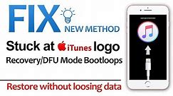 Fix Stuck on iTunes Logo Loop | Restore Without Data Loss